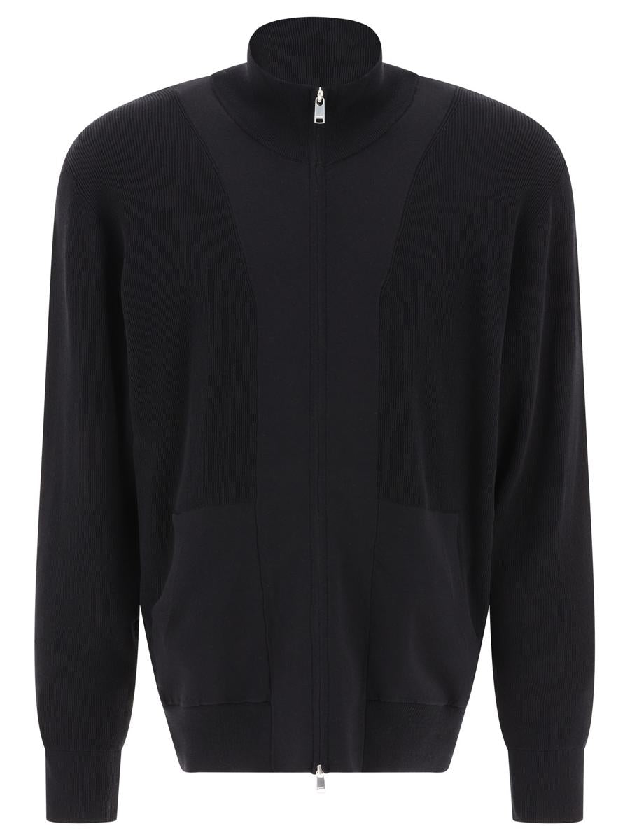Shop Nonnative "worker" Zippered Sweater In Black