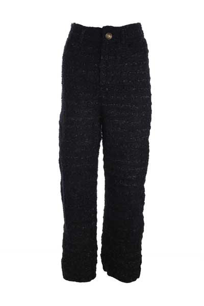 Balenciaga Wool Baggy Trousers In Black