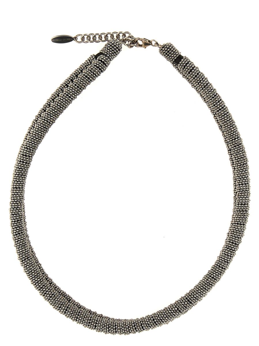 Brunello Cucinelli 'monile' Necklace In Silver