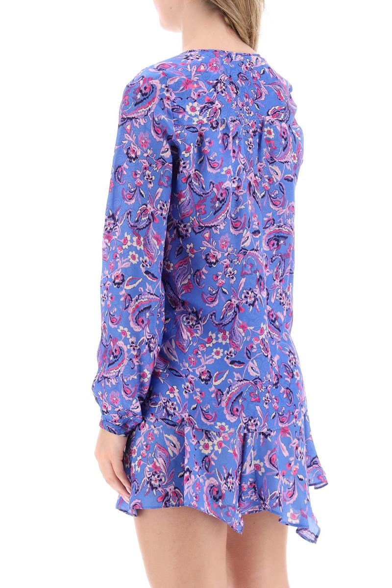 Shop Isabel Marant 'prian' Jacquard Blouse In Blu