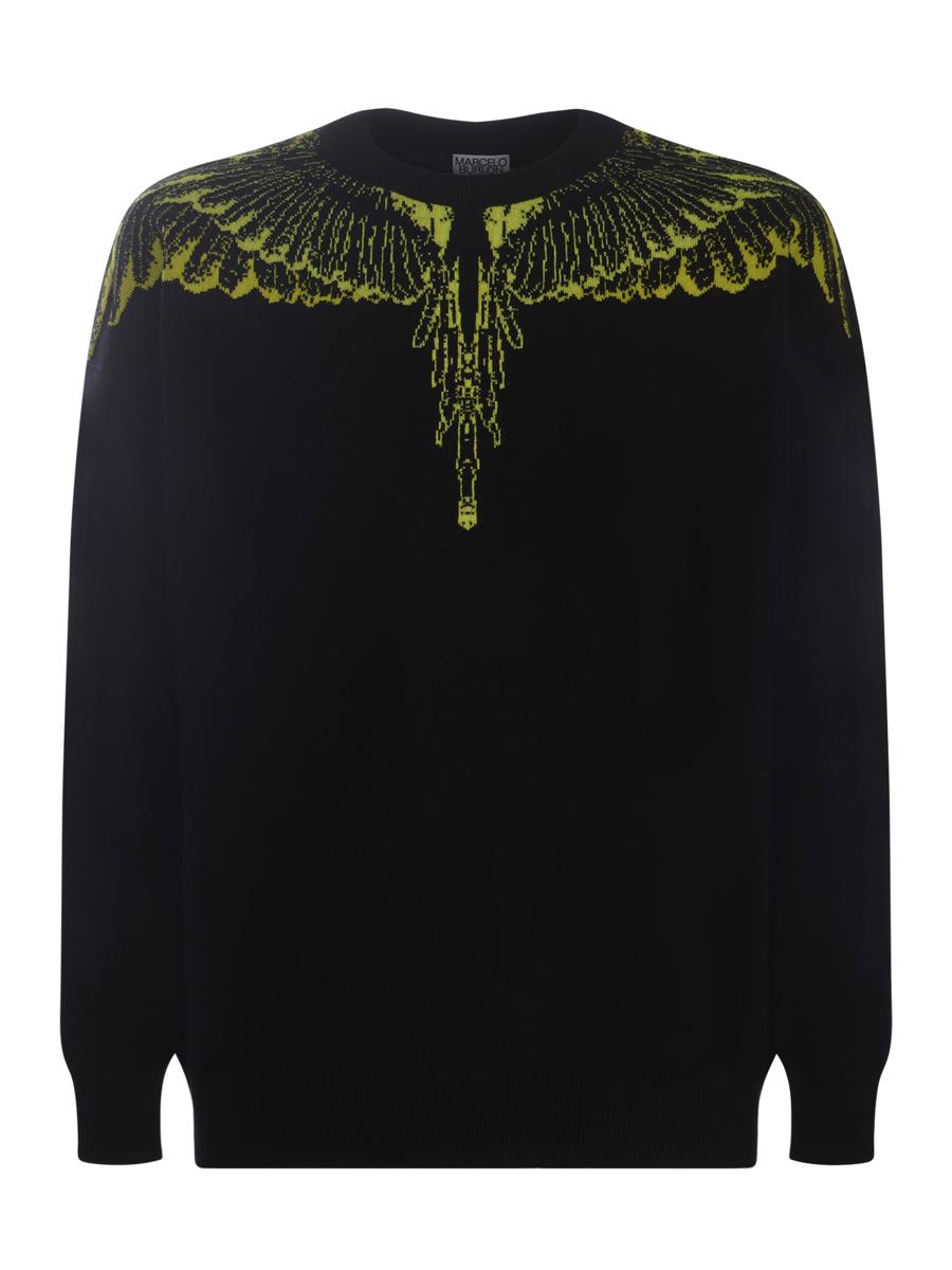 Shop Marcelo Burlon County Of Milan Sweatshirt  "icon Wings" In Black