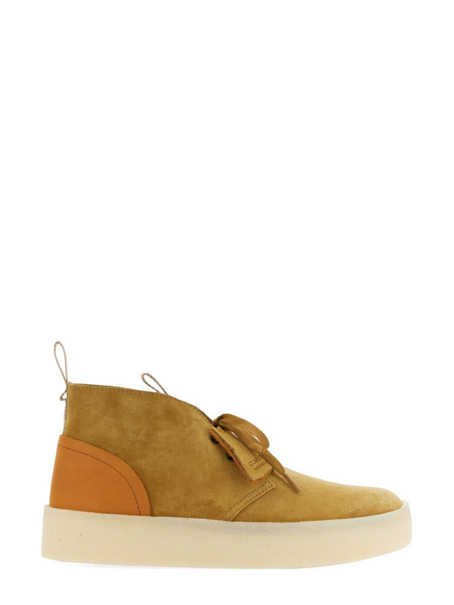 Shop Clarks Desert Cup Boot In Beige