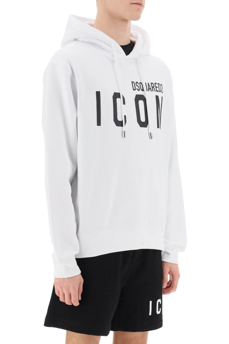 Shop Dsquared2 Icon Hoodie In Bianco