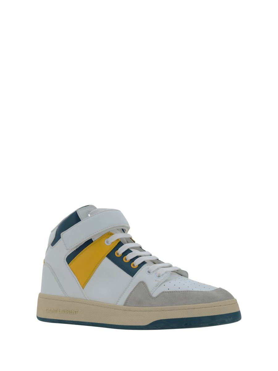 Shop Saint Laurent Sneakers In Bl Opt/ottanium/corn