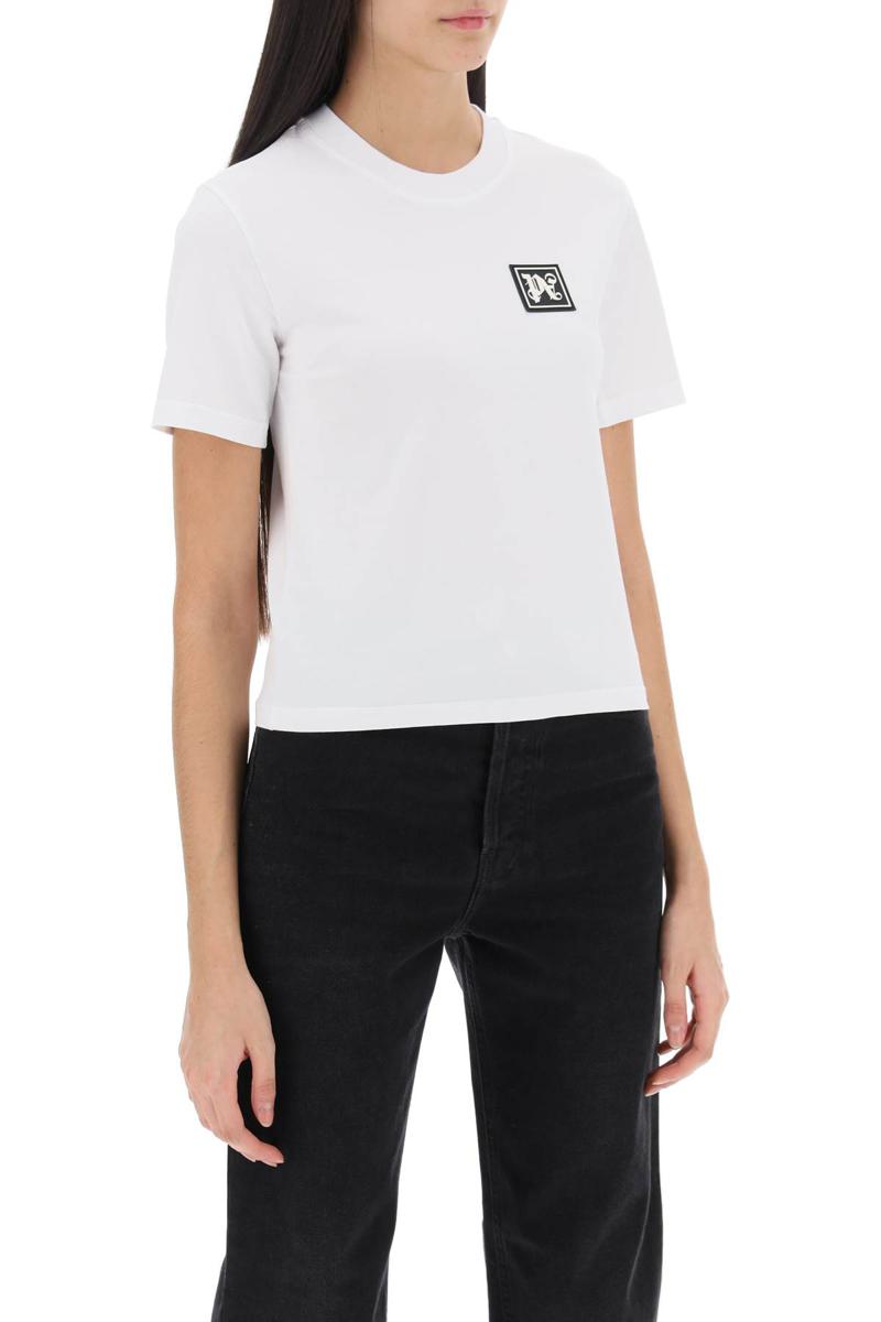 Shop Palm Angels Ski Club T-shirt In Bianco