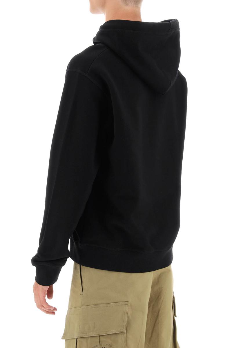Shop Dsquared2 Cool Fit Hoodie With Print In Nero