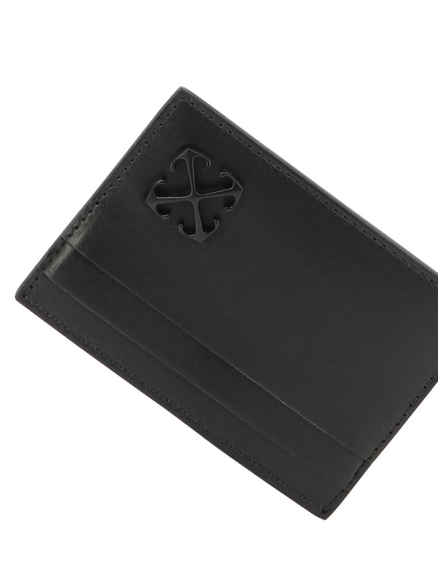 Shop Off-white "arrows" Card Holder In Black