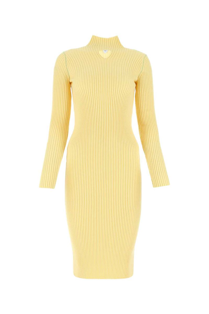 Bottega Veneta Dress In Yellow