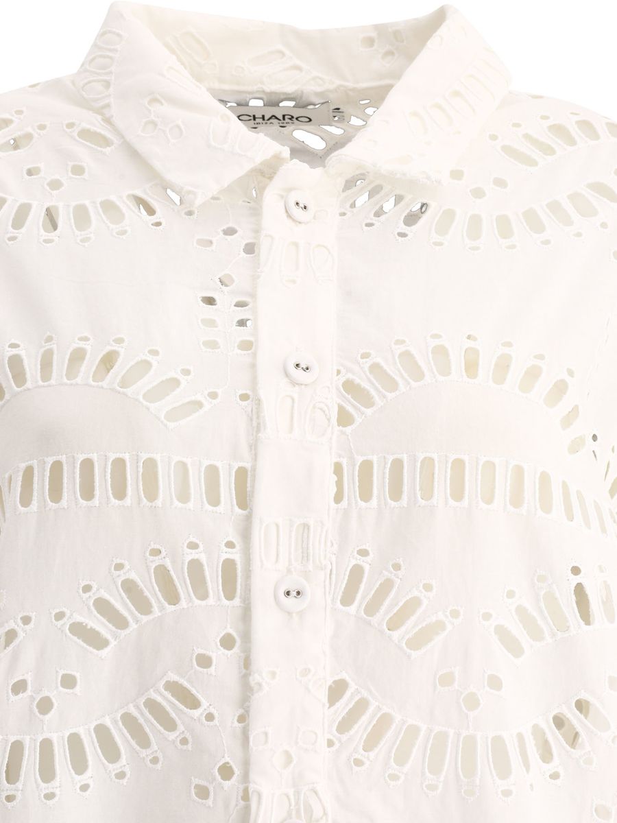 Shop Charo Ruiz "isma" Shirt In White Samoa