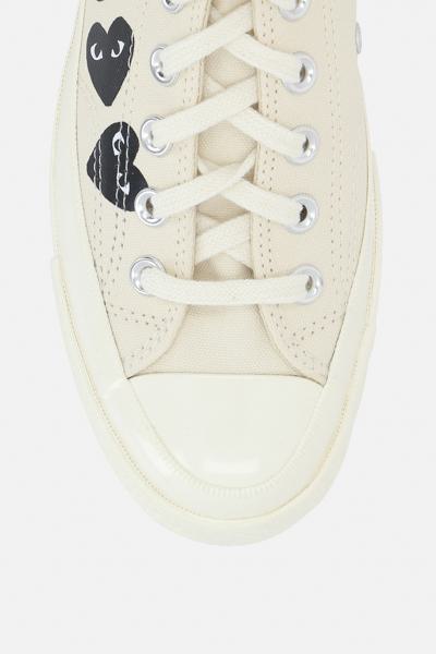 Shop Comme Des Garçons Play X Converse Comme Des Garcons Play Converse Sneakers In White