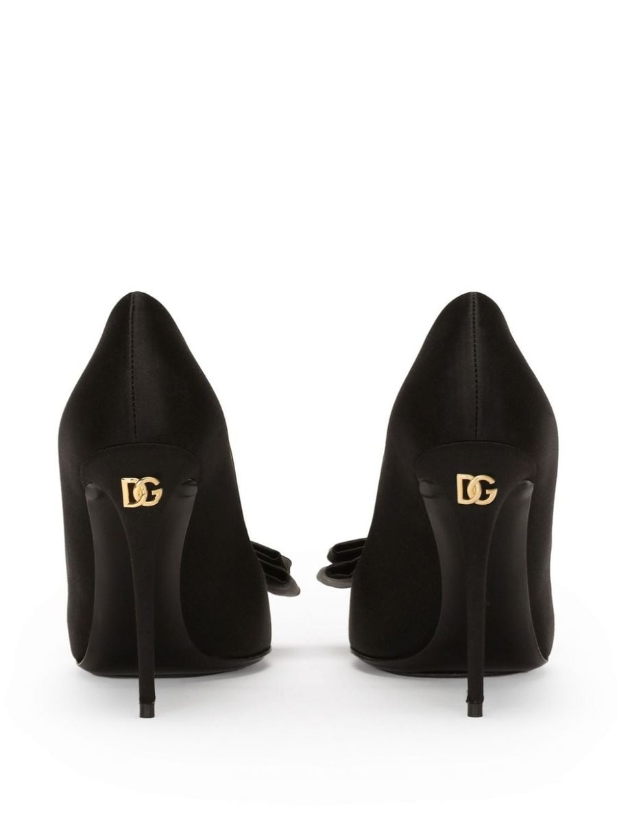 Shop Dolce & Gabbana Satin Pumps In Black