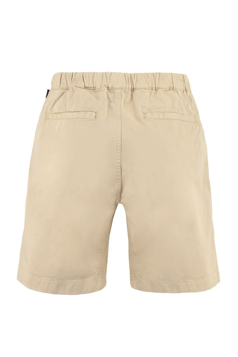 Shop Woolrich Cotton Shorts In Beige