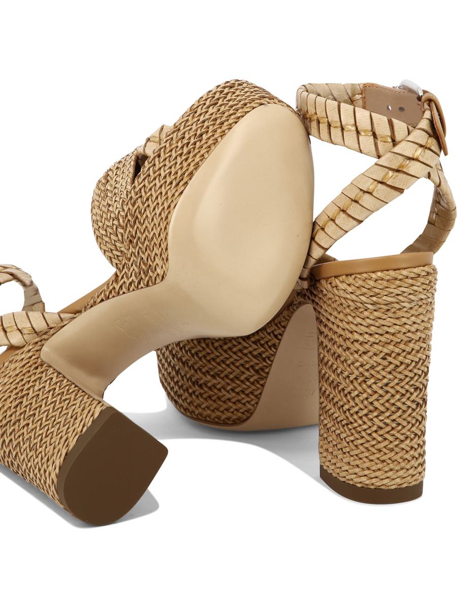 Shop Casadei "isa Formentera" Sandals In Beige