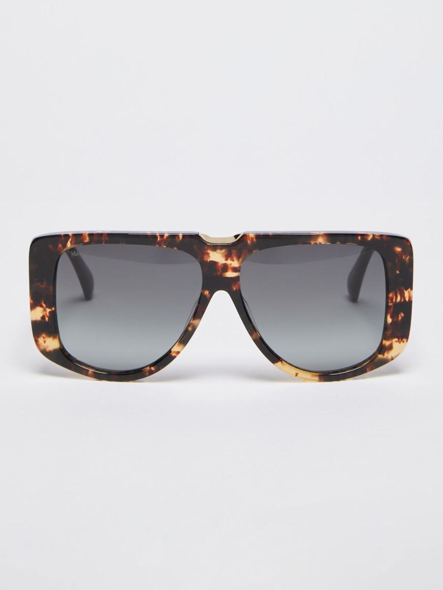 Shop Max Mara Sunglasses In Brown