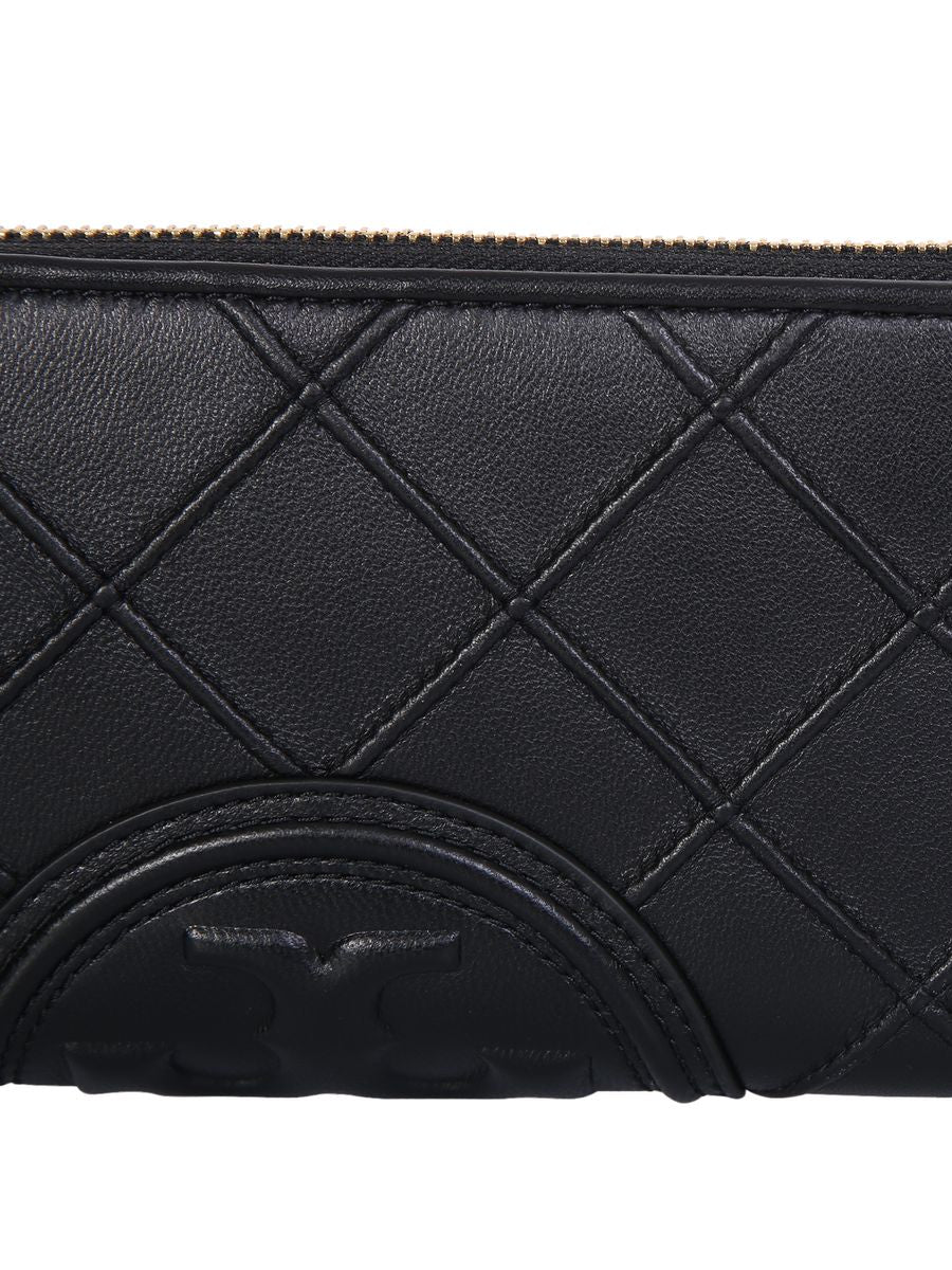 Shop Tory Burch Fleming Wallet In Black