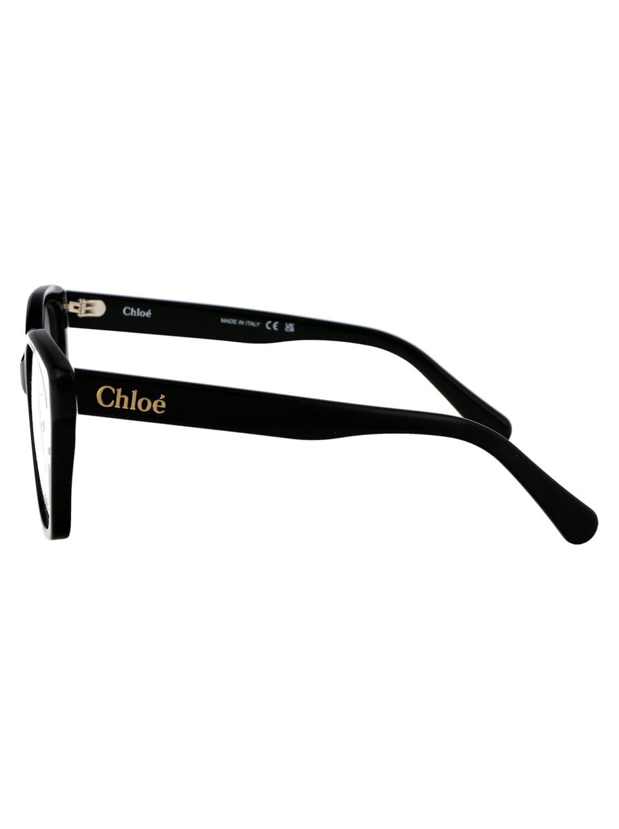 Shop Chloé Chloe Optical In 001 Black Black Transparent
