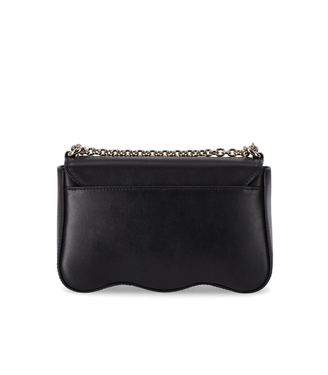 Shop Furla 1927 Mini Wave Black Crossbody Bag