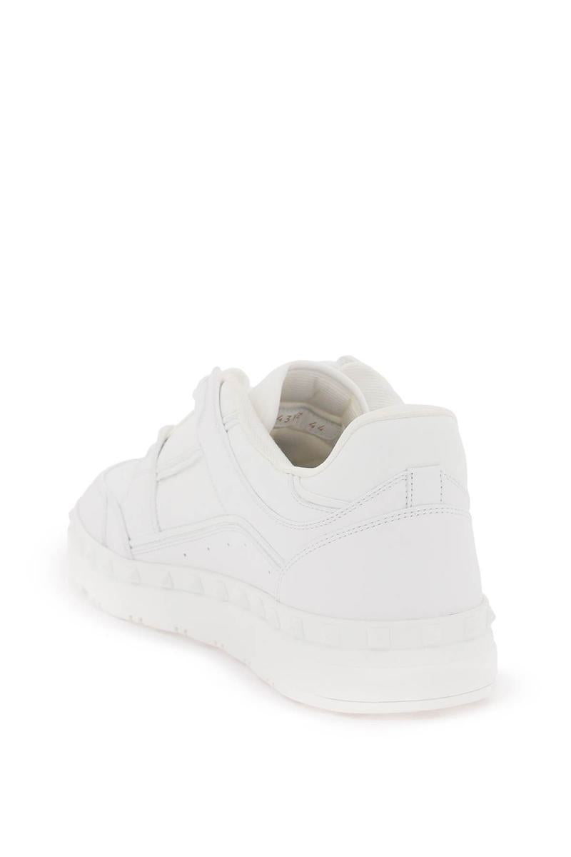 Shop Valentino Freedots Low-top Sneakers In Bianco