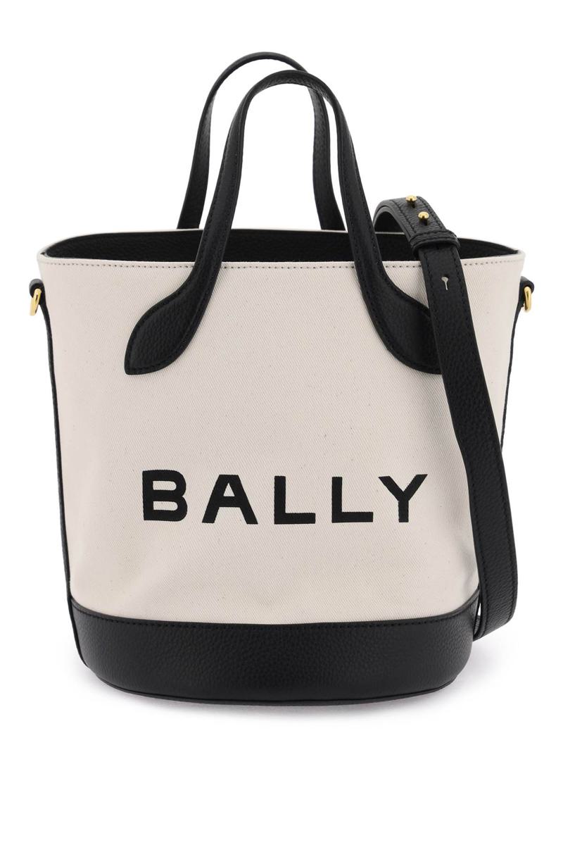 Shop Bally '8 Hours' Bucket Bag In Bianco