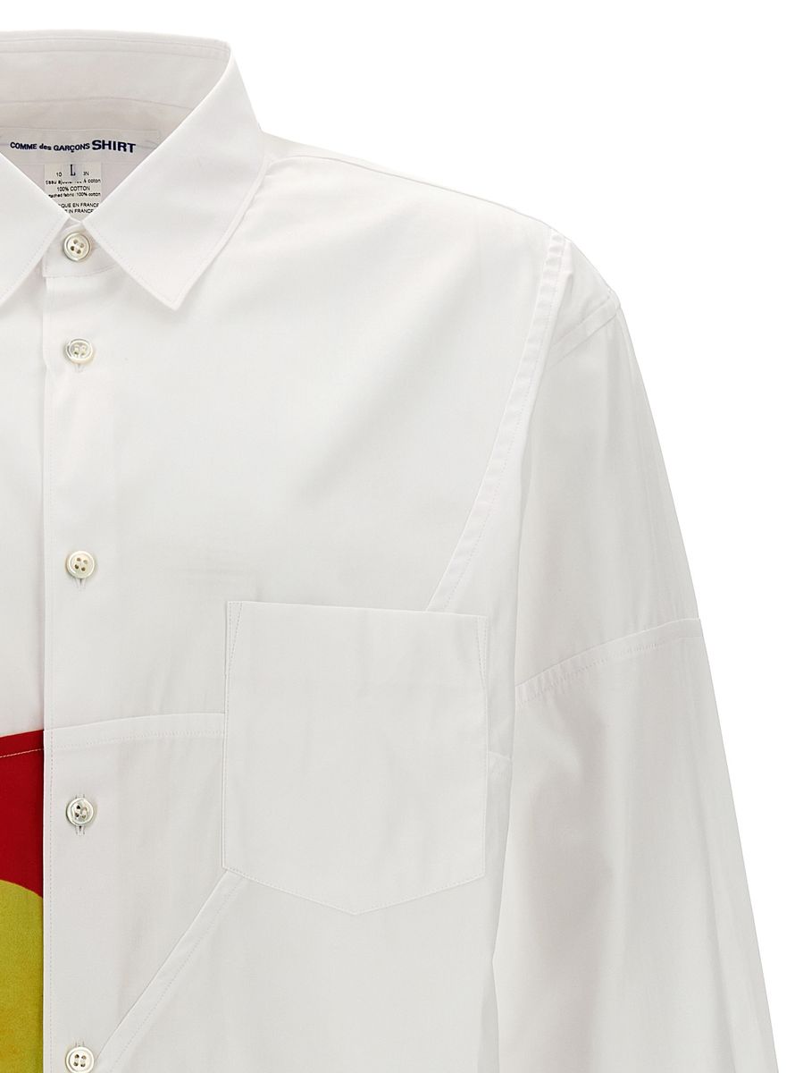 Shop Comme Des Garçons Comme Des Garcons Shirts In White/print