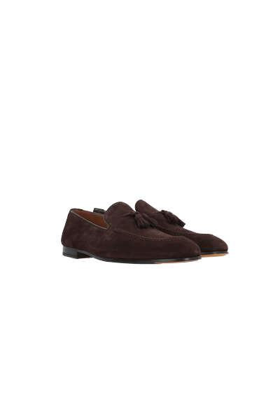 Shop Doucal's Flat Shoes In Dark Brown