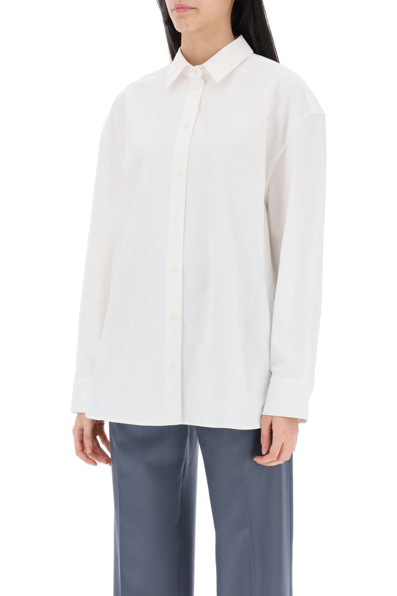 Shop Loulou Studio Espanto Oversized Shirt In Bianco