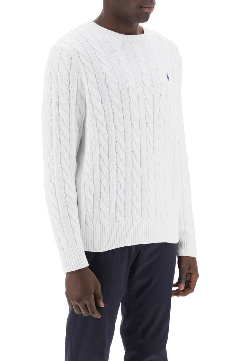 Shop Polo Ralph Lauren Cotton-knit Sweater In Bianco
