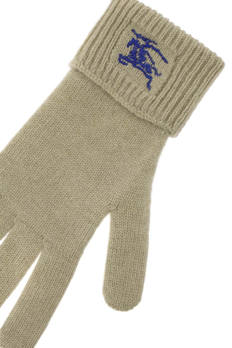 Shop Burberry Cashmere Gloves In Brown