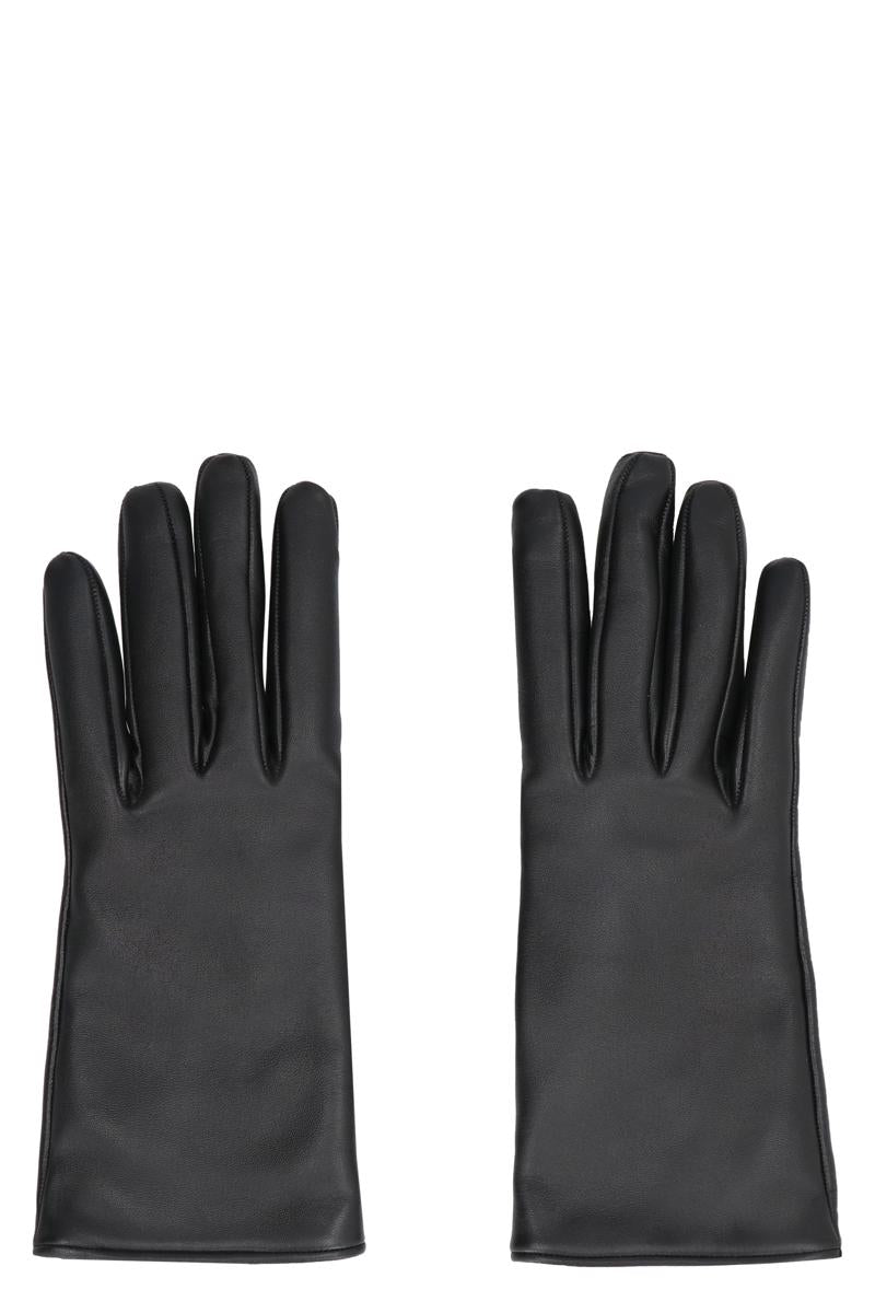 Shop Saint Laurent Gloves In Black