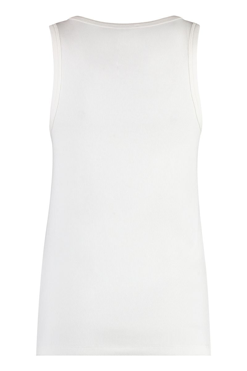 Shop Moncler Logo-embroidered Sports Vest In White