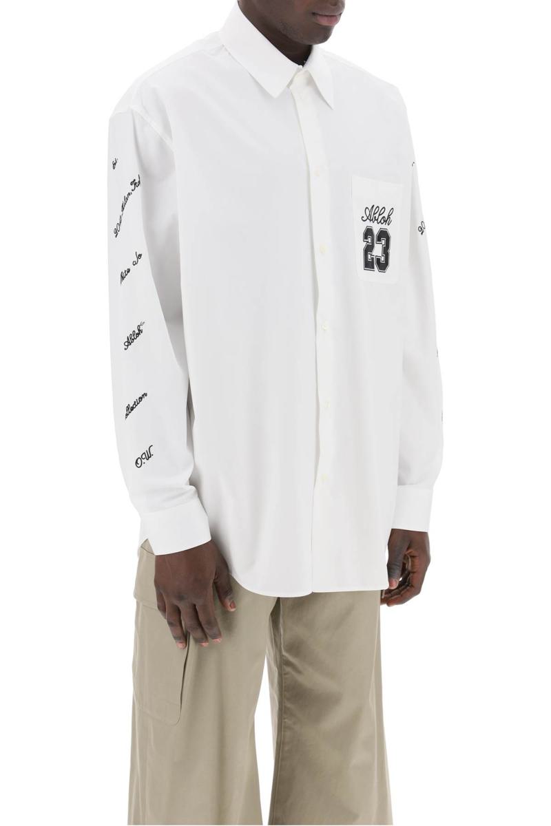 Shop Off-white "oversized Shirt With In Bianco