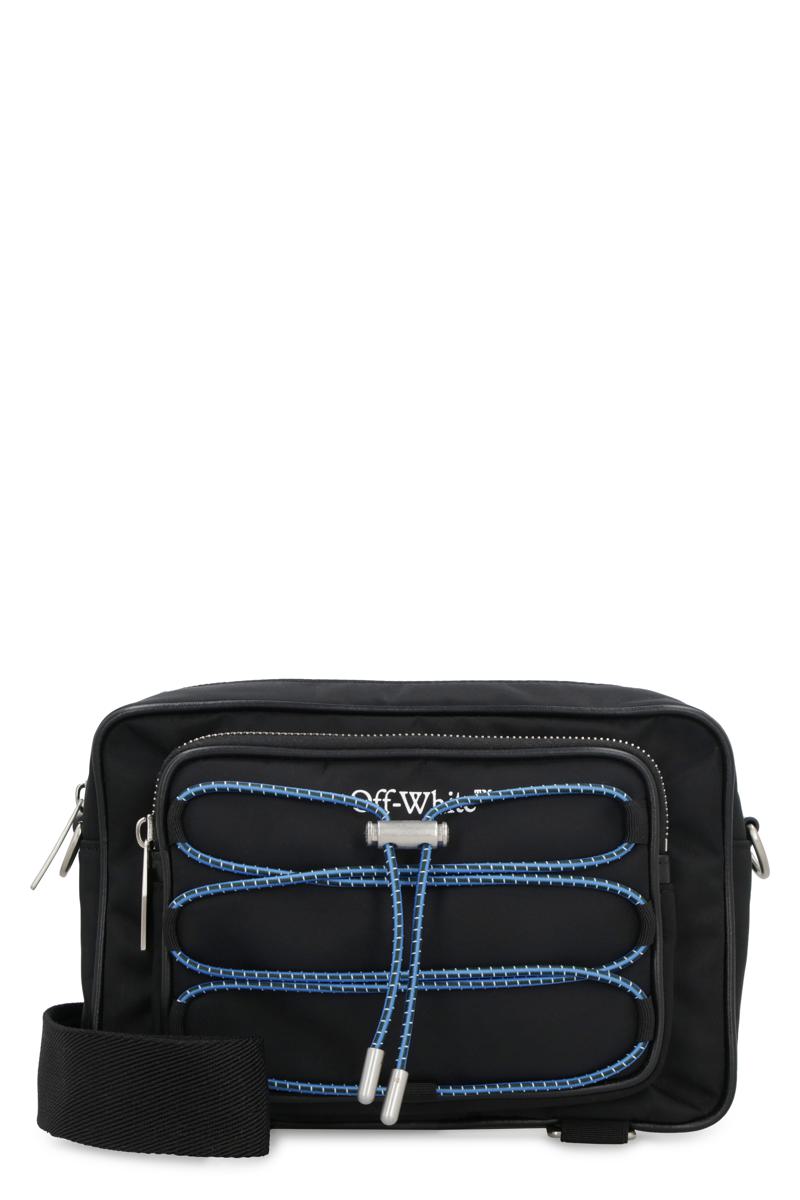 Shop Off-white Nylon Messenger Bag In Black