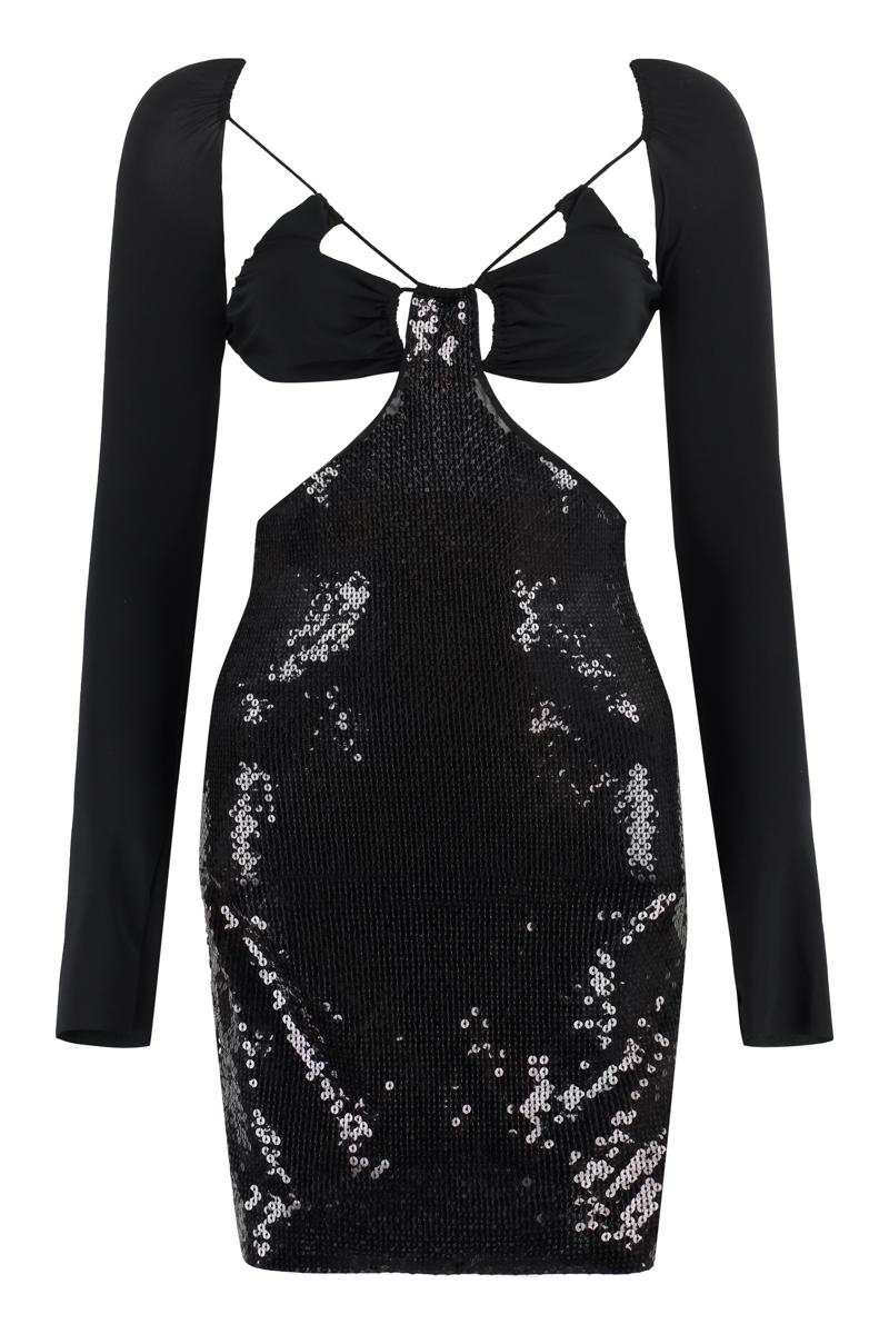 Shop Amazuìn Vera Mini-dress In Black