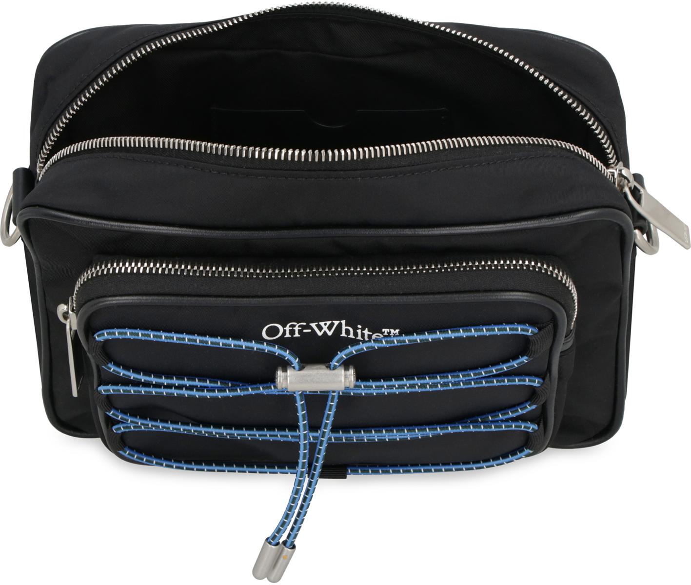 Shop Off-white Nylon Messenger Bag In Black