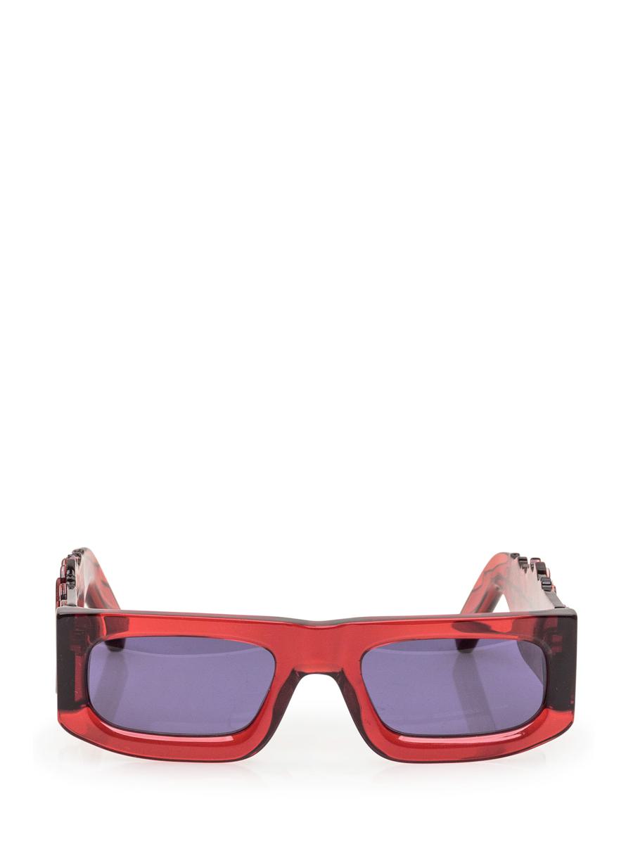 Evangelisti Sunglasses With Flames In Red