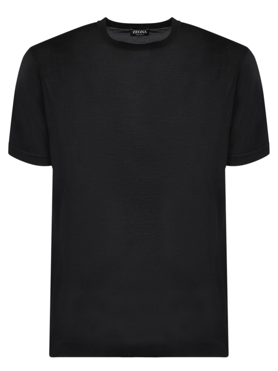 Shop Zegna T-shirts In Black