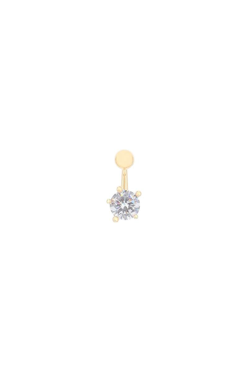 Shop Panconesi Diamanti Medium Piercing Gold In Argento