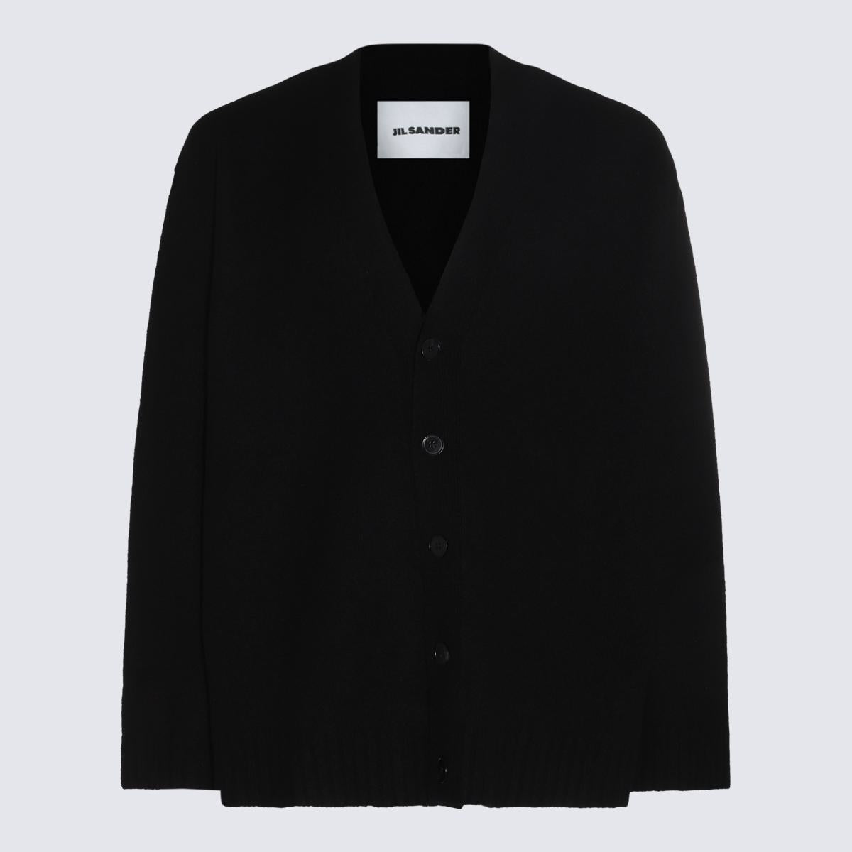 Shop Jil Sander Black Wool Knitwear