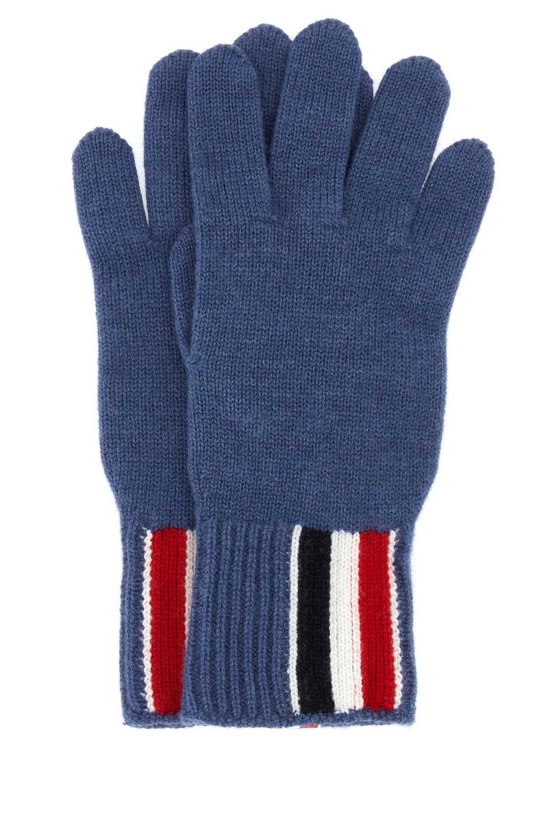 Shop Thom Browne Gloves In Blue