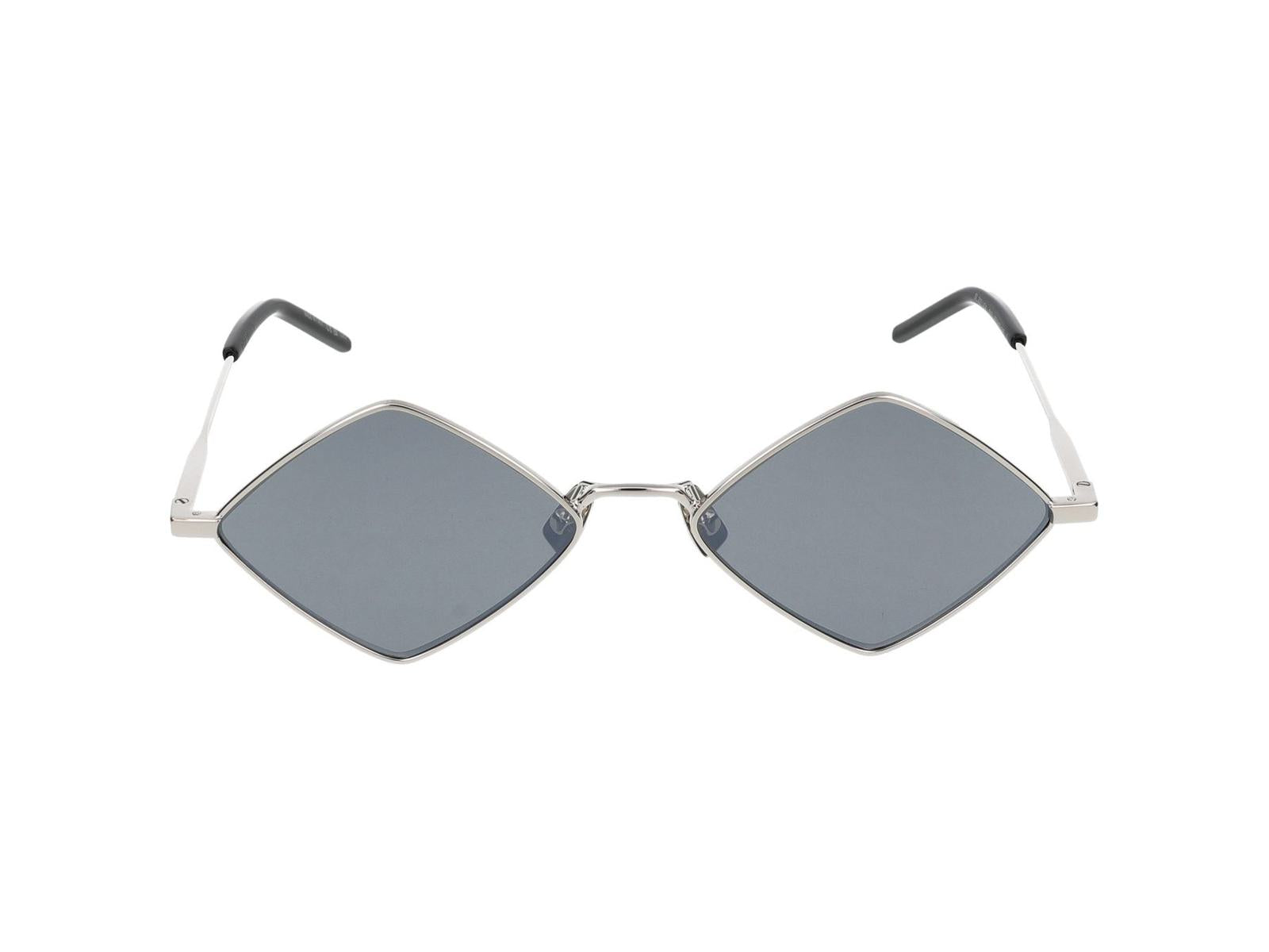 Shop Saint Laurent Sunglasses In Silver Silver Silver
