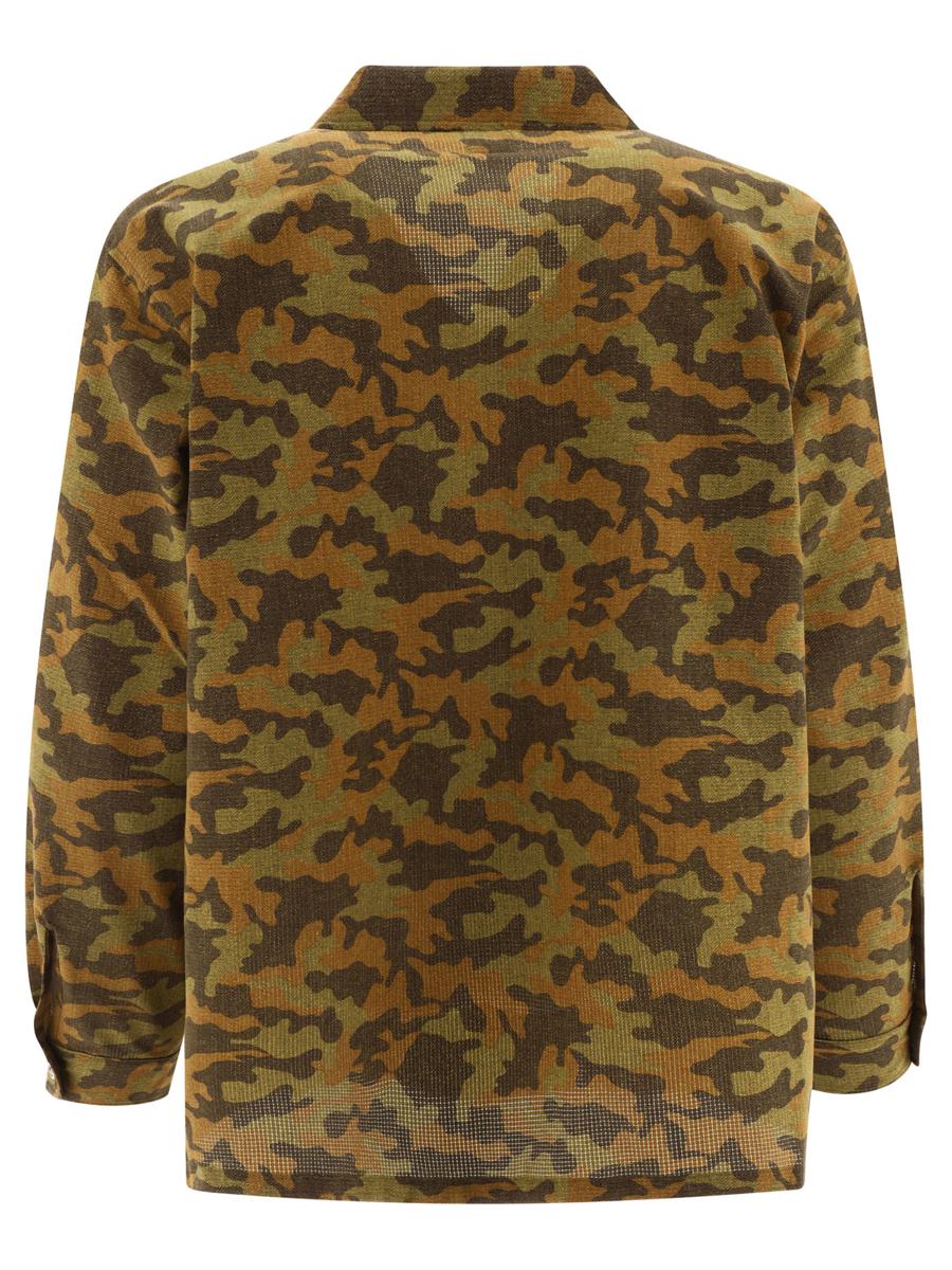 Shop South2 West8 Camo Shirt In Green