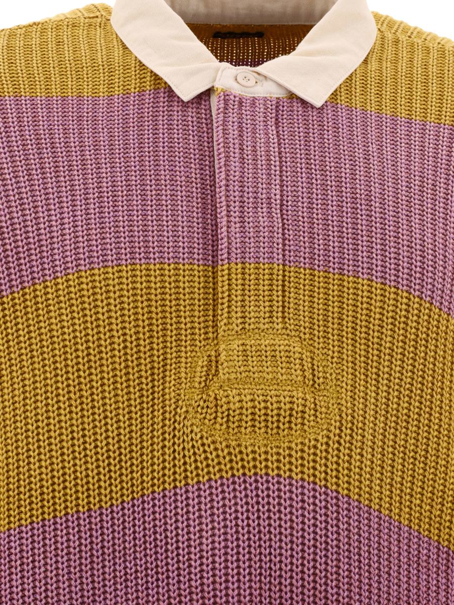 Shop Kapital "rugby" Polo Shirt In Yellow