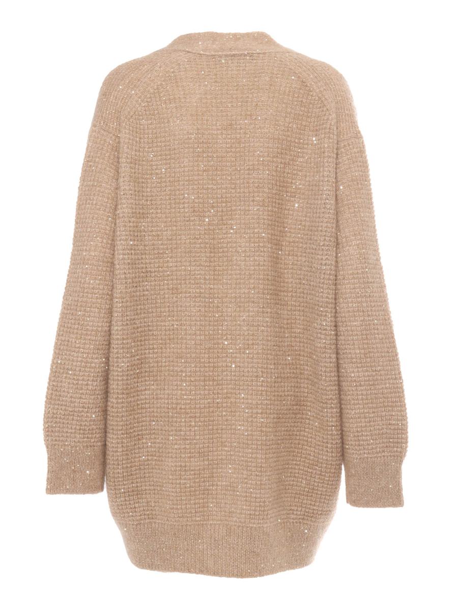 Shop Fabiana Filippi Cardigan In Brown