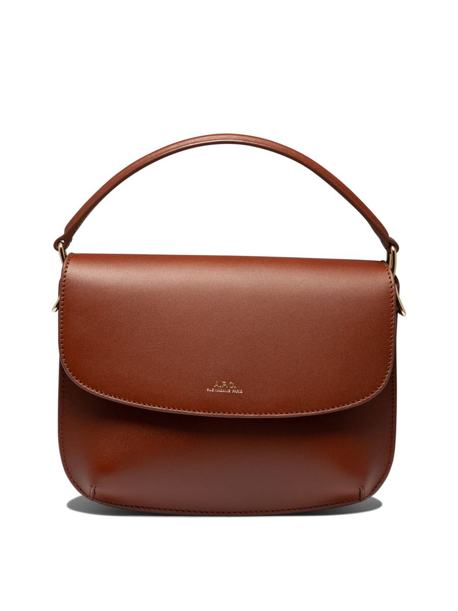 Shop Apc A.p.c. "sarah Mini" Shoulder Bag In Brown