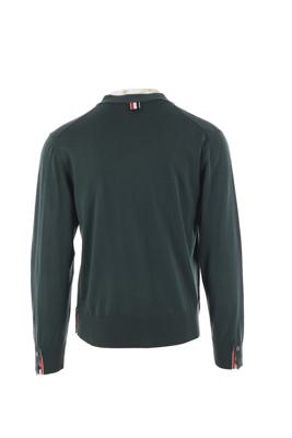 Shop Thom Browne Sweaters In Green