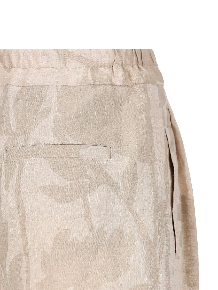 Shop Brunello Cucinelli Trousers In Natural