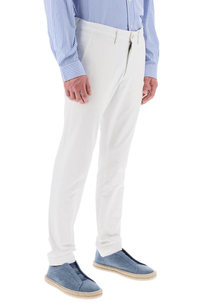 Shop Polo Ralph Lauren Chino Pants In Cotton In Bianco