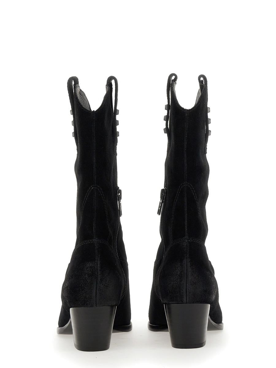Shop Ash Hooper Boots In Black