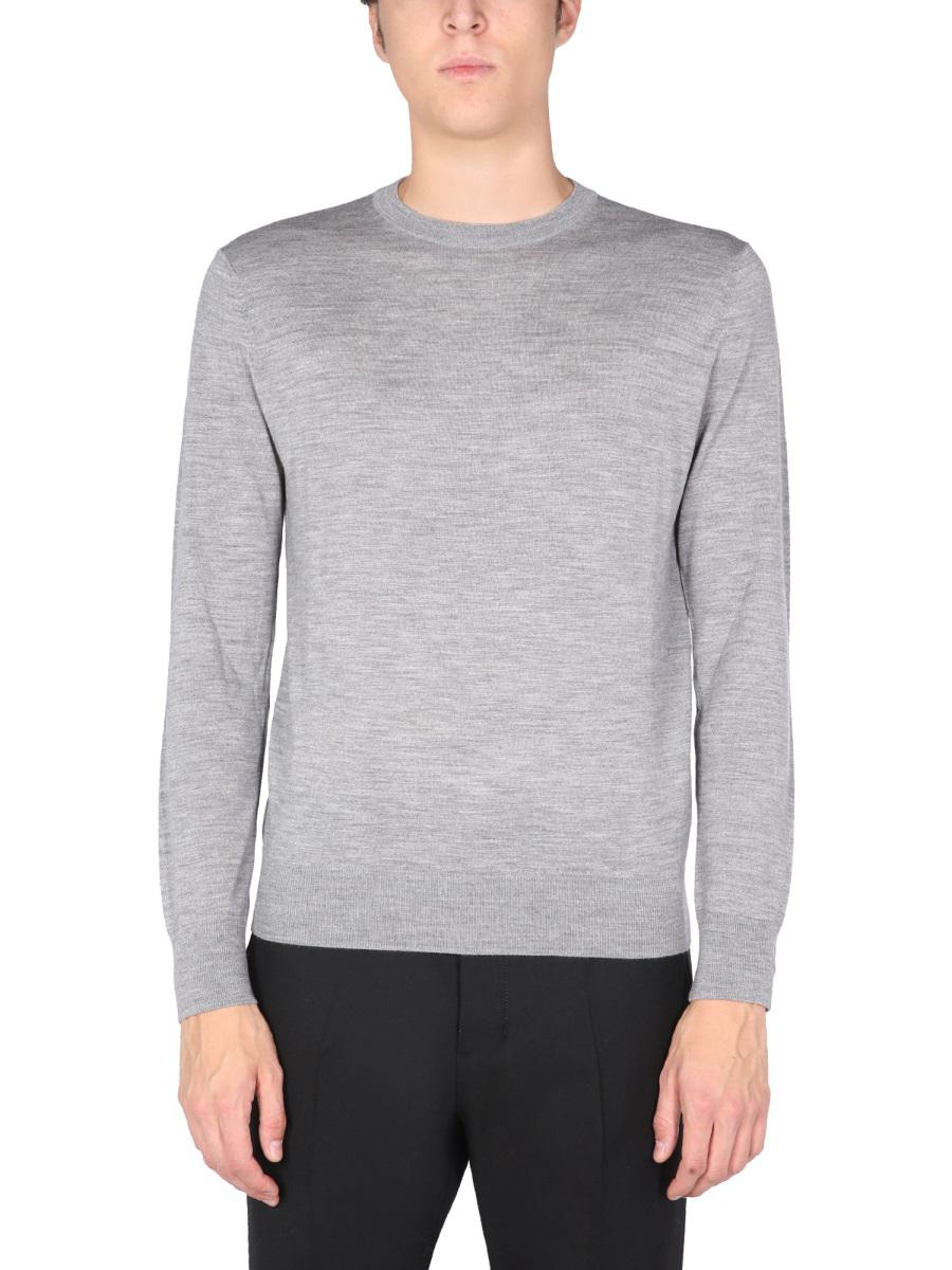 Shop Ballantyne Crew Neck Sweater In Grey