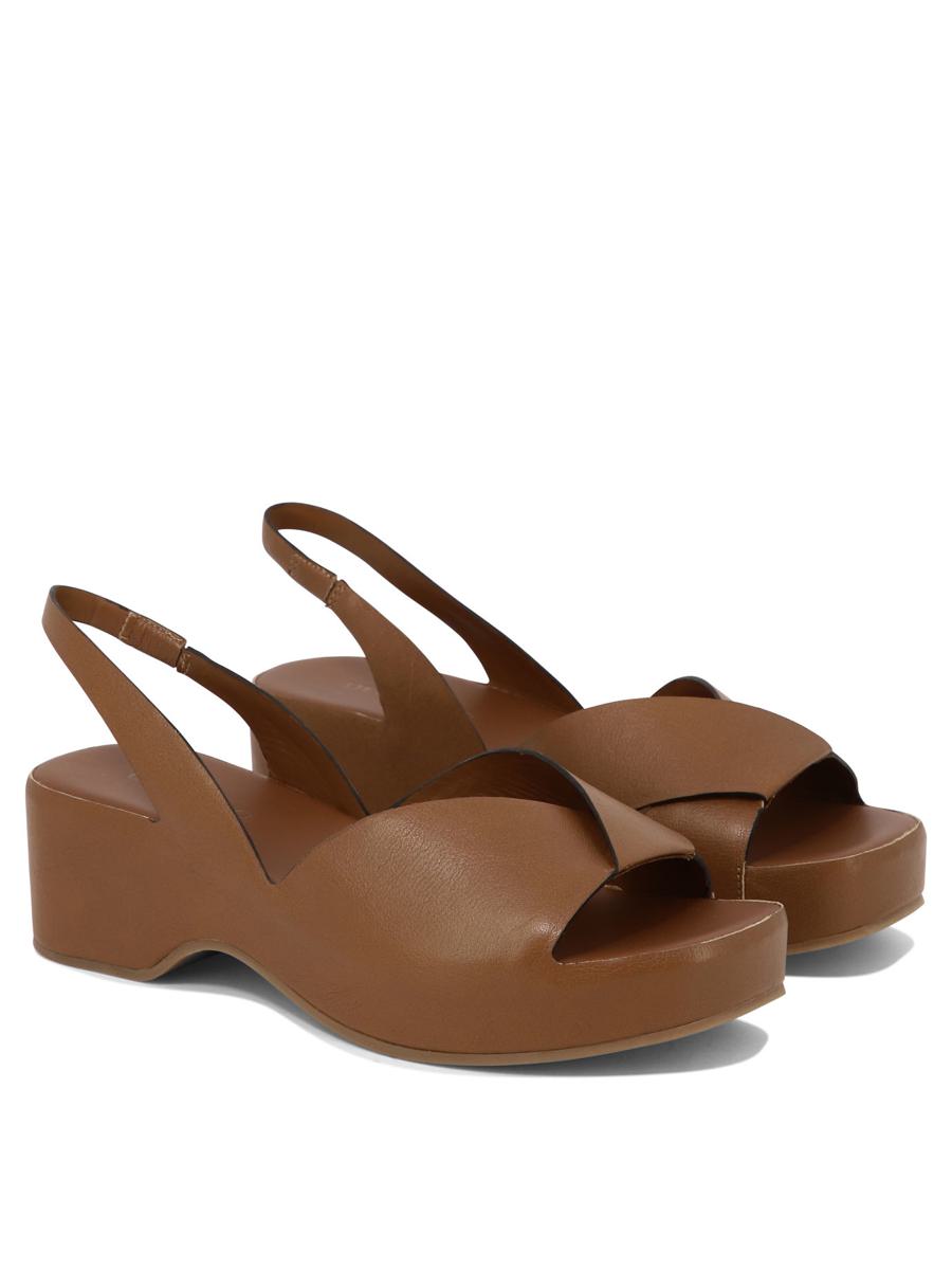 Shop Delcarlo "horus" Sandals In Brown